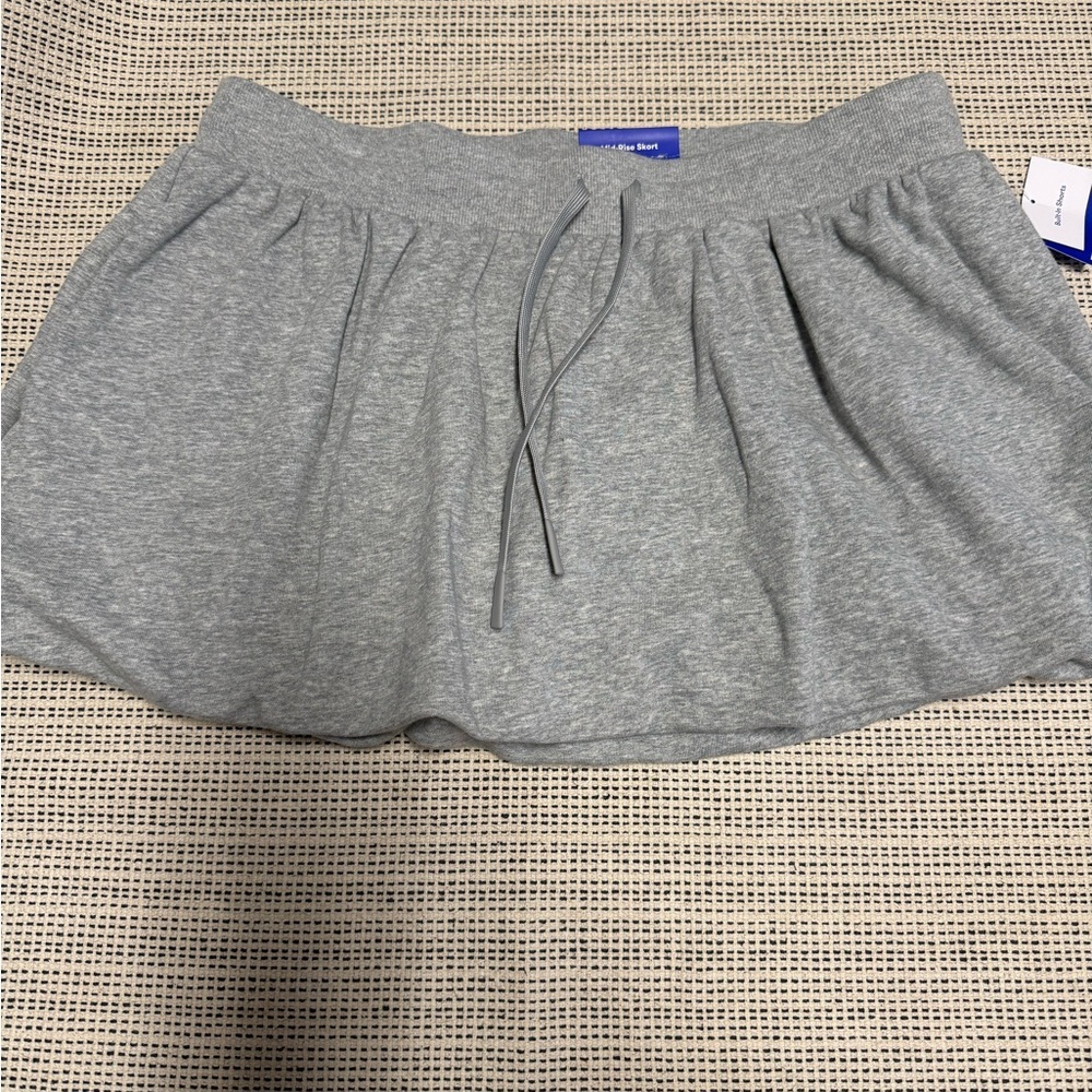 🎯50% OFF! JoyLab Women’s Gray Drawstring Mid Rise Active Cotton Bubble Skort